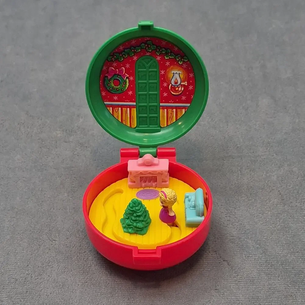 Vintage Bluebird Polly Pocket McDonalds Happy Meal Toy Christmas Wreath 1993